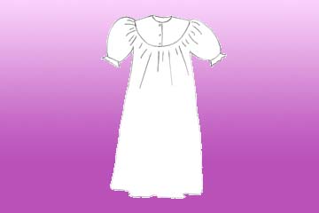 girls rounded summer nightgown