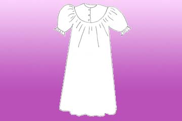 ladies rounded summer nightgown